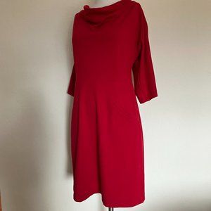 Draped Bateau Neckline Dress by Coldwater Creek